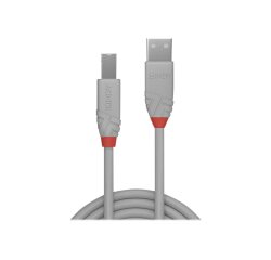 Lindy Câble USB 2.0 type A vers B, Anthra Line, Gris, 2m