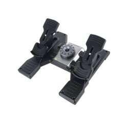 Logitech G Flight Rudder Pedals Noir, Argent USB 2.0 simulation de vol Analogique/Numérique PC