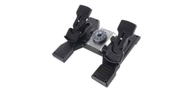 Logitech G Flight Rudder Pedals Noir, Argent USB 2.0 simulation de vol Analogique/Numérique PC