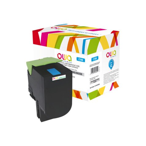 Toner remanufacturé OWA - haute capacité - pour LEXMARK 70C2HY0, 70C2HYE