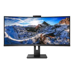 Philips P Line 346P1CRH/00 LED display 86,4 cm (34") 3440 x 1440 pixels UltraWide Quad HD Noir