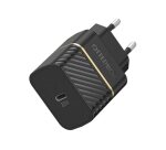 OtterBox EU Wall Charger 20W - 1X USB-C 20W USB-PD + USB C-C Cable 1m, noir
