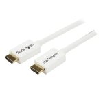 StarTech.com Câble HDMI CL3 avec Ethernet - 3m - Câble Ultra HDMI Mural - Cordon HDMI Haut Débit 4K 30Hz UHD - 10.2 Gbps - Câble Vidéo/Affichage HDMI 1.4 - 30AWG - Blanc