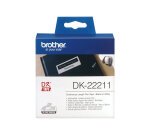 Brother DK-22211 - Rouleau d'étiquettes original – Blanc, 29 mm x 15,24 m