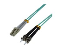 MCL 15m LC/ST OM3 câble InfiniBand et à fibres optiques Couleur aqua