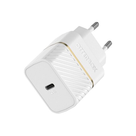OtterBox EU Wall Charger 20W - 1X USB-C 20W USB-PD, Cloud Dust White