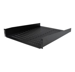 StarTech.com Étagère pour Rack Serveur 2U - Plateau Cantilever Universel Ventilé pour Rack et Armoire d'équipement Réseau 19" - Acier Haute Résistance - Capacité de Poids 23kg - Étagère de 55,8cm de Profondeur