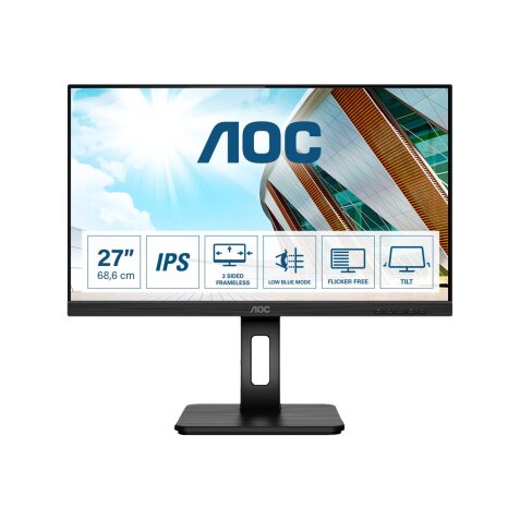AOC P2 27P2Q LED display 68,6 cm (27") 1920 x 1080 pixels Full HD Noir