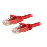 StarTech.com Câble réseau Cat6 Gigabit UTP sans crochet de 15m - Cordon Ethernet RJ45 anti-accroc - M/M - Rouge
