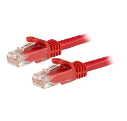 StarTech.com Câble réseau Cat6 Gigabit UTP sans crochet de 15m - Cordon Ethernet RJ45 anti-accroc - M/M - Rouge