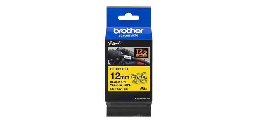 Brother TZe-FX631 - flexible ID tape - 1 cassette(s) - Roll (1.2 cm x 8 m)