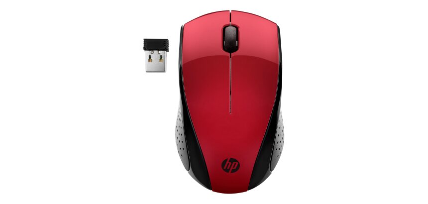 HP Souris sans fil 220 (Rouge coucher de soleil)