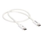 StarTech.com Câble Thunderbolt 3 Passif de 50 cm, 40 Gbps, 100W PD, Vidéo 4K/5K, Câble Thunderbolt, Compatible avec USB4/DP Alt Mode, Thunderbolt 4, USB 3.2/Type-C