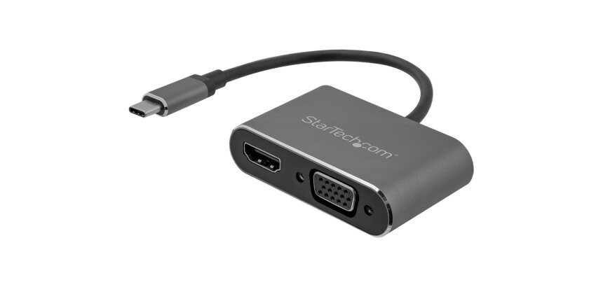 StarTech.com Adaptateur multiport AV numérique USB-C - VGA et HDMI