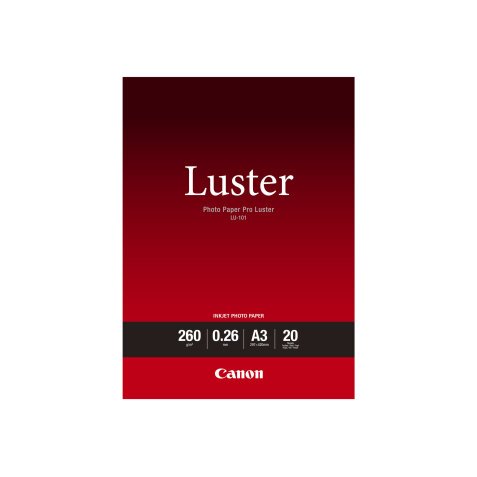 Canon Papier Photo Professionnel Lustré LU-101 A3 - 20 feuilles