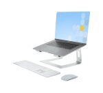 StarTech.com Support Ordinateur Portable (5kg) - Socle Ordinateur Portable en Aluminium, Argenté - Réhausseur PC pour MacBook Air/Pro, Dell XPS, Lenovo - Élévateur/Surélévateur Ergonomique pour Bureau