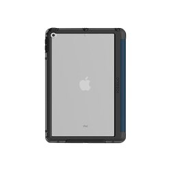 OtterBox Coque Symmetry Folio pour iPad 7th/8th/9th gen, Antichoc, anti-chute, étui folio de protection fin, testé selon les normes militaires, Bleu, livré sans emballage