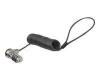 StarTech.com LTLOCK3DCOIL câble antivol Noir, Acier inoxydable 1,8 m