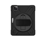 DLH Coque renforcee avec emplacement stylet, bandouliere, poignee rotative et pied support pour Apple iPad Pro 11" 1ere et 2eme generation (2018 / 2020)