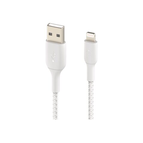 BELKIN Adaptateur Lightning A - Lightning à gaine tressée/ 2M blanc