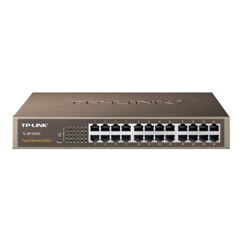 TP-Link TL-SF1024D Non-géré Fast Ethernet (10/100) 1U Noir