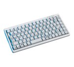 CHERRY G84-4100 COMPACT KEYBOARD Clavier filaire miniature, USB/PS2, gris clair, AZERTY - FR