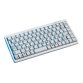 CHERRY G84-4100 COMPACT KEYBOARD Clavier filaire miniature, USB/PS2, gris clair, AZERTY - FR