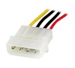 StarTech.com Câble d'Extension Alimentation Molex LP4 30 cm - Rallonge de Câble LP4 - Mâle vers Femelle