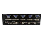 StarTech.com Commutateur KVM USB et double écran DVI / VGA à 4 ports avec audio et hub USB 2.0