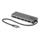 StarTech.com Adaptateur Multiports USB-C - USB-C vers HDMI ou Mini DisplayPort 4K 60Hz - Alimentation 100W Passthrough - Hub USB 4 Ports 10Gbps - Mini Dock USB Type-C - Câble Intégré 30cm