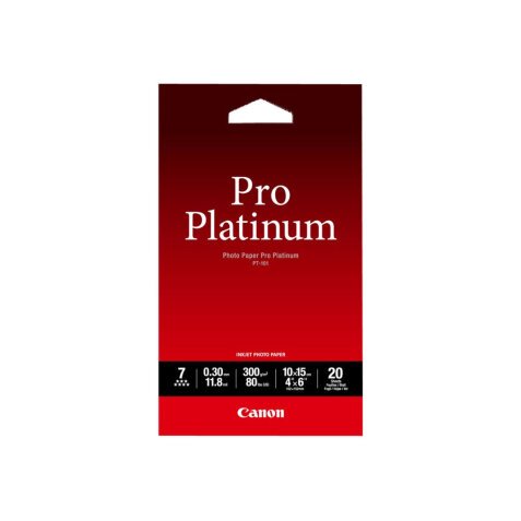Canon Photo Paper Pro Platinum - photo paper - 20 sheet(s) - 100 x 150 mm - 300 g/m²