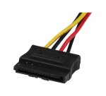 StarTech.com Câble adaptateur d'alimentation interne LP4 (4 broches) - Mâle vers 2x SATA femelle - 30 cm