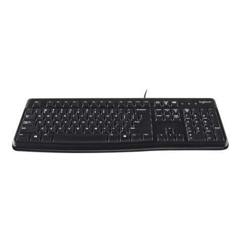 Logitech K120 Corded Keyboard clavier Bureau USB QWERTY US International Noir