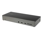 StarTech.com Dock USB-C - Station d'accueil USB Type C Triple Écrans 4K - Alimentation 100W - DP 1.4 Alt Mode & DSC, 2x DisplayPort 1.4/HDMI 2.0 - 6xUSB (2x 10Gbps) - Windows/Chrome