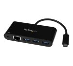 StarTech.com Adaptateur USB-C vers Gigabit Ethernet avec hub USB 3.0 à 3 ports et USB Power Delivery