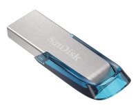 SanDisk Ultra Flair lecteur USB flash 64 Go USB Type-A 3.2 Gen 1 (3.1 Gen 1) Bleu, Argent