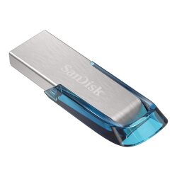SanDisk Ultra Flair lecteur USB flash 64 Go USB Type-A 3.2 Gen 1 (3.1 Gen 1) Bleu, Argent
