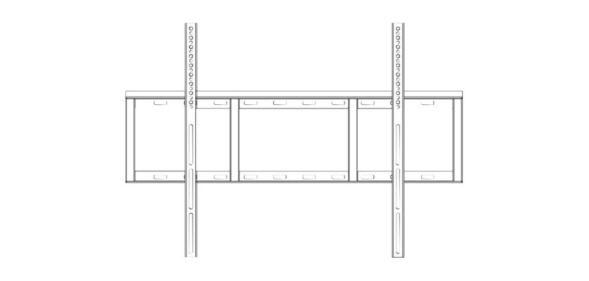 SMART Technologies WM-SBID-200 support d'écran plat pour bureau Mur Noir