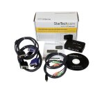 StarTech.com Kit commutateur KVM USB VGA à 2 ports avec audio et câbles - Switch KVM - Noir