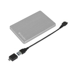 Verbatim Store 'n' Go ALU Slim - disque dur - 1 To - USB 3.2 Gen 1