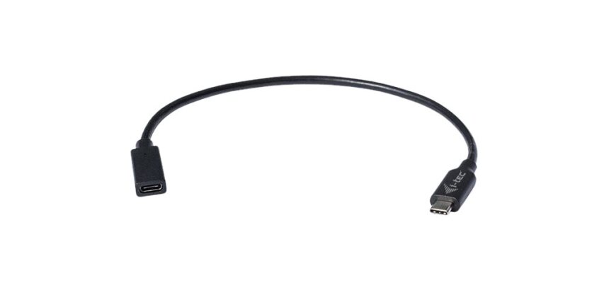i-tec C31EXTENDCBL câble USB 0,3 m USB 3.1 Type-C Noir