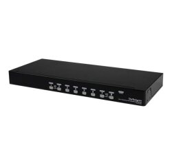 StarTech.com Switch KVM USB VGA à 8 ports avec OSD - Commutateur écran clavier souris à montage en rack 1U