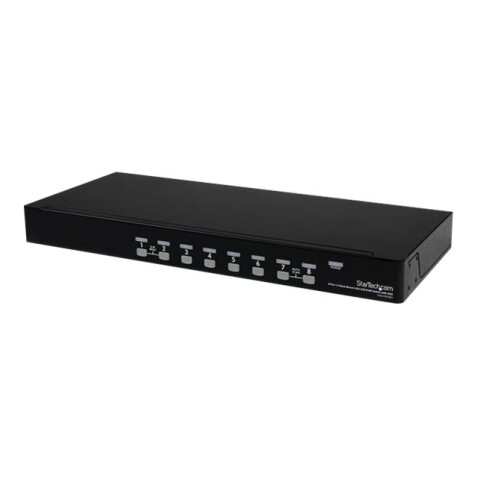 StarTech.com Switch KVM USB VGA à 8 ports avec OSD - Commutateur écran clavier souris à montage en rack 1U