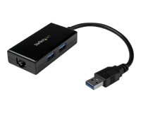 StarTech.com Adaptateur réseau USB 3.0 vers Gigabit Ethernet avec hub USB 3.0 à 2 ports
