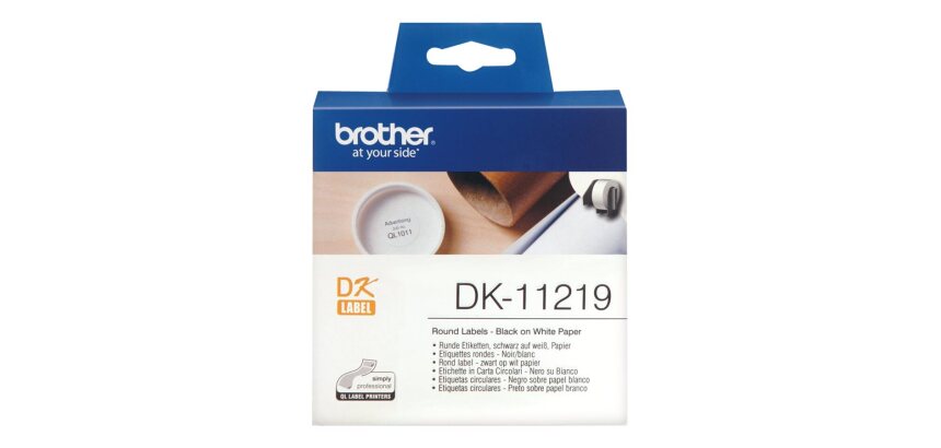 Brother DK-11219 étiquette à imprimer Blanc