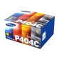 Samsung CLT-P404C Pack de 4 cartouches authentiques de toner cyan/magenta/jaune/noir