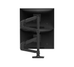 Ergotron LX Series LX Dual Stacking Arm, Tall Pole, Matte Black 101,6 cm (40") Bureau Noir