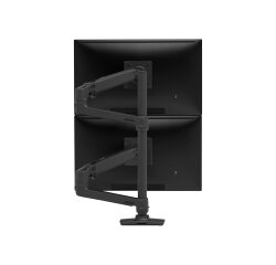 Ergotron LX Series LX Dual Stacking Arm, Tall Pole, Matte Black 101,6 cm (40") Bureau Noir