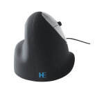 R-Go Tools Souris Ergonomique R-Go HE Break avec logiciel de pause, droiter, moyen (longueur de la main 165-185 mm), filaire, noir