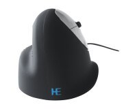 R-Go Tools Souris Ergonomique R-Go HE Break avec logiciel de pause, droiter, moyen (longueur de la main 165-185 mm), filaire, noir